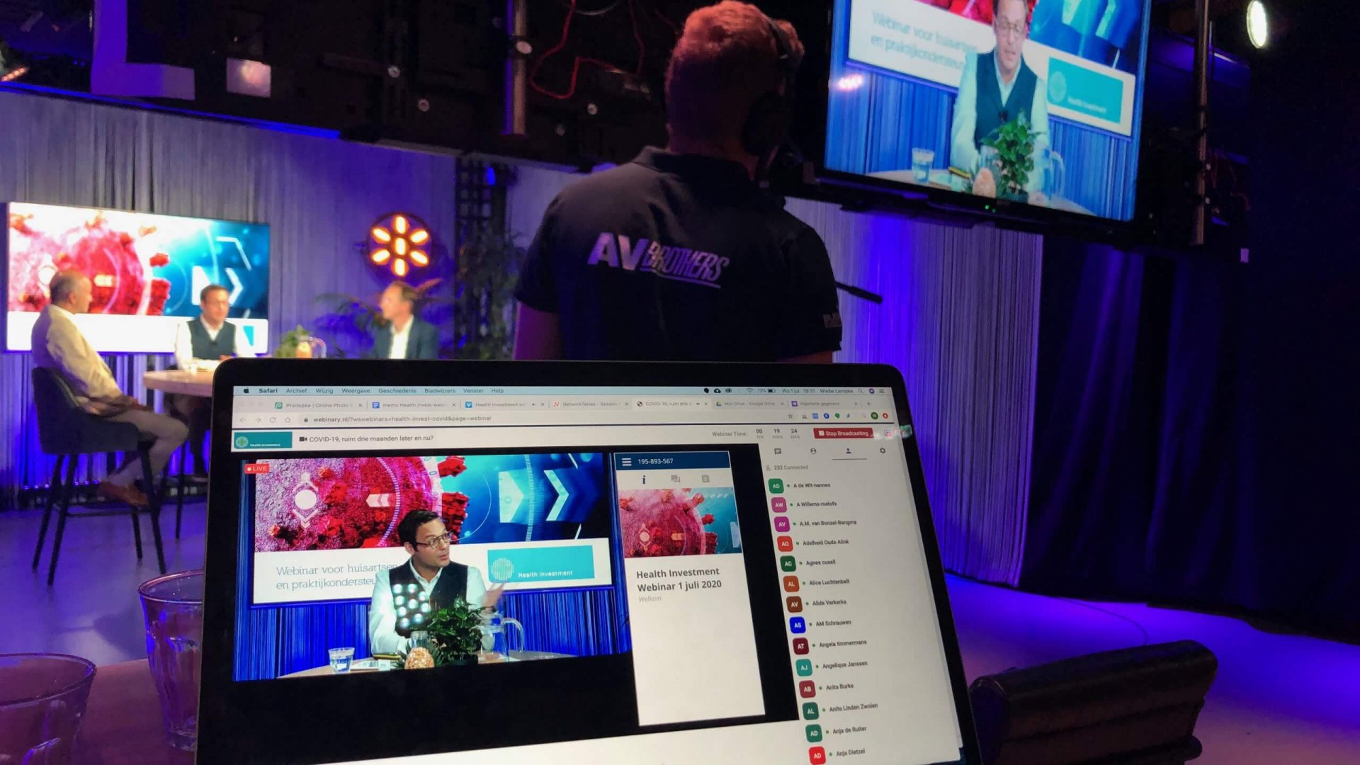 Webinar | Ontvangst 1 | Health Investment 2020 Deze afbeelding geeft ontvangst 1 weer in 2020. Waar er een webinar gehost werd over huisartsen en praktijkondersteuners. Ons webinar ligt gelegen in midden Nederland.